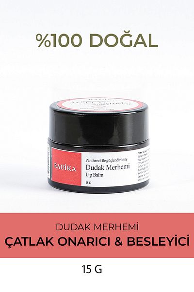 Radika Aromaterapi Natural Lip Care Cream / Lip Balm / Cream for Lip Cracks / Lip Ointment