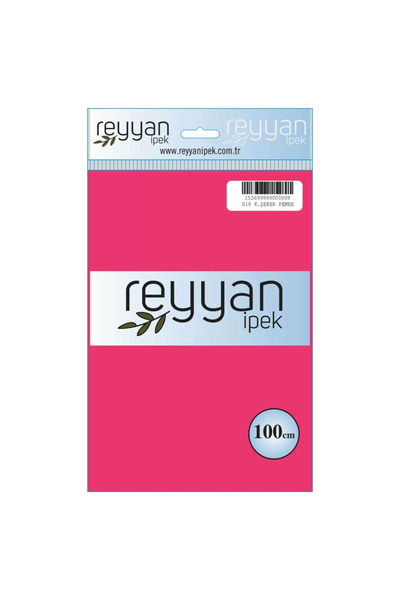 REYYAN İpek Düz Renk Yazma 100cm 018 K. Şeker Pembe Tekli Poşet Yazma