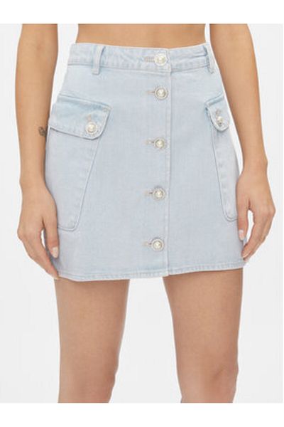 Custommade Fustă din denim pentru femei 999448941 Albastru celest