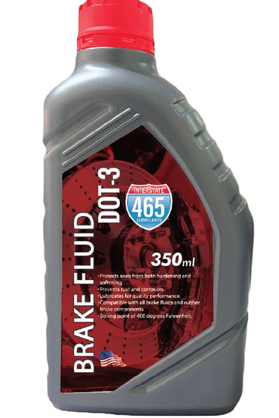 465 Fully Synthetic Brake Fluid - Dot 3
