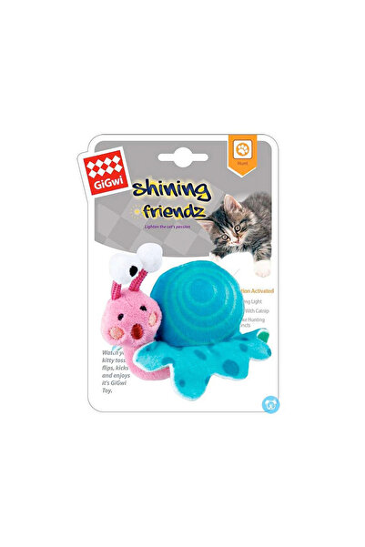 Gigwi GiGwi Shining Friends Snail with Activated LED Light & Catnip Inside