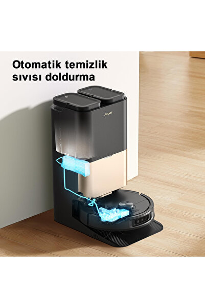Air Bot Airbot Robot Süpürge X40 Ultra 17000 Pa Emiş Gücü,Gelişmiş AirGPT Yapay Zekâ Sistemi