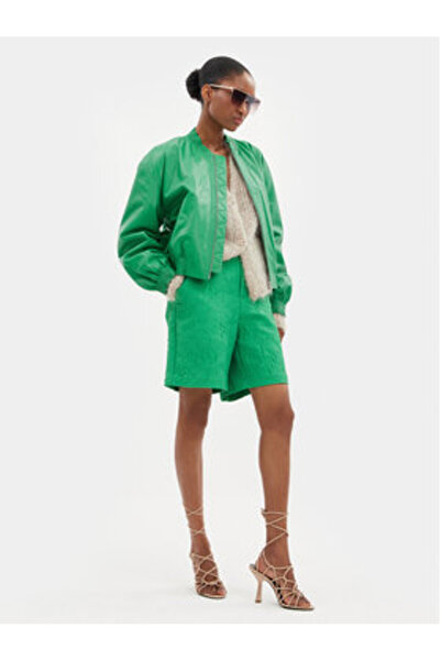 Custommade Geacă de piele pentru femei 999418856 Verde