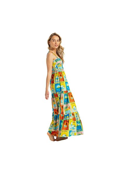 Roxy Atlas Sunshine Coastline Maxi Women's Dress Women's Dress Erjwd03892