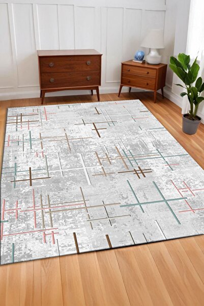 uzhanem Dot Taban Kaymaz Halı Yolluk Mutfak Salon Halısı Dijital Baskılı Yıkanabilir