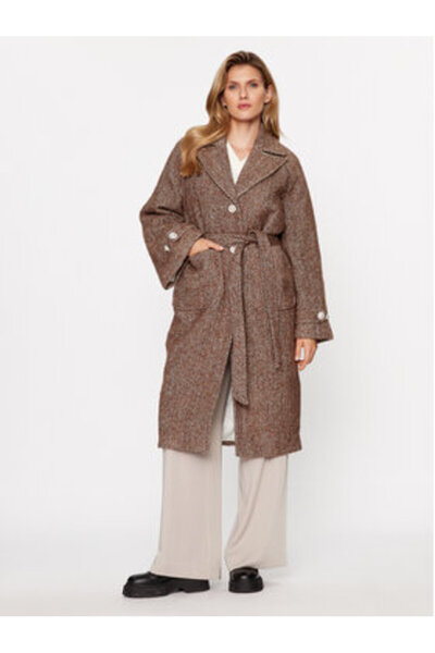 Custommade Palton de lână pentru femei 999511879 maro