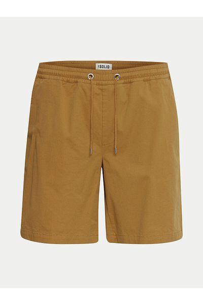 Solid Men's material shorts 21108168 Brown