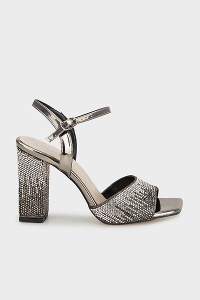 Lela Stoned Thick Heeled Evening Dress Shoes Shoes 3472503