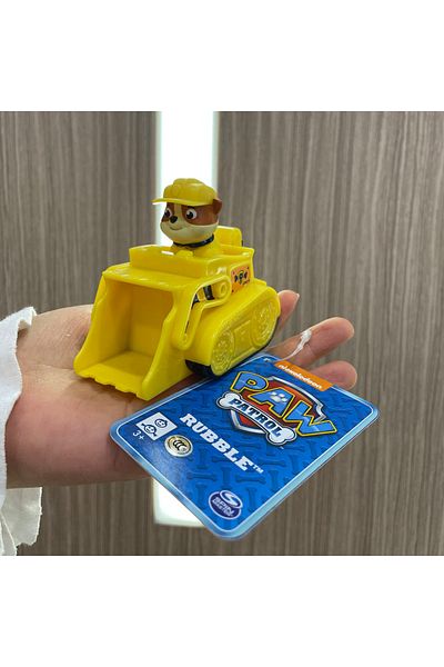 Choice 16605-3-rubble Genuine Paw Patrol 8-9cm Ryder Chase Skye Zuma Rocky Patrollers Anime Doll Action Fig
