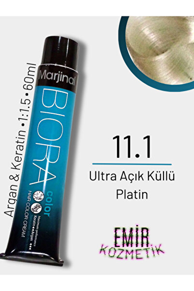 Marjinal Biora Saç Boyası - 11.1 Ultra Açık Küllü Platin