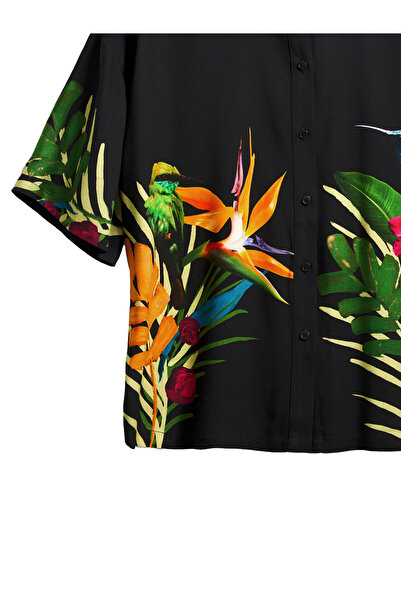 Desigual Cămașă de damă 25SWCW39 Neagră