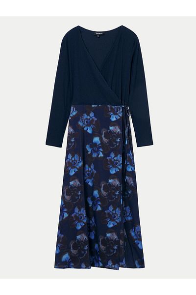 Desigual Rochie casual pentru femei 24WWVW37 bleumarin