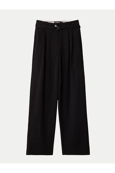 Desigual Women's Fabric Trousers 24WWPW20 Black