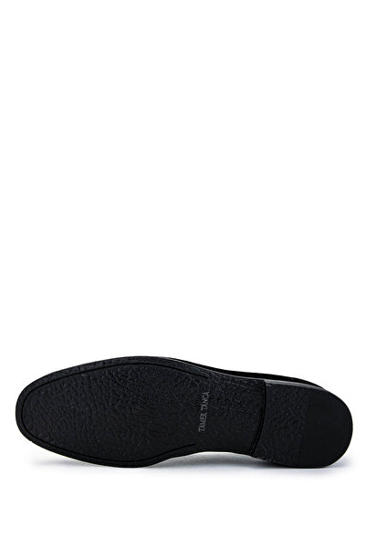 Tamer Tanca Мъжки черни велурени мокасини от естествена кожа