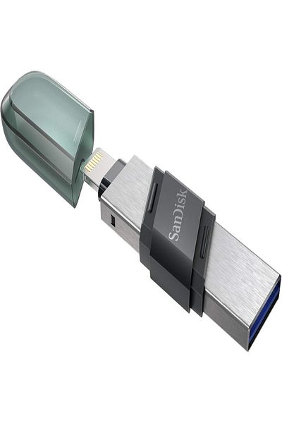 SanDisk محرك أقراص فلاش SanDisk iXpand Flip سعة 64 جيجابايت - USB 3.1، لأجهزة iPhone/iPad، نسخ احتياطي ونقل سهل