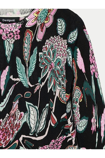 Desigual Pulover de damă 24WWJF41 Negru