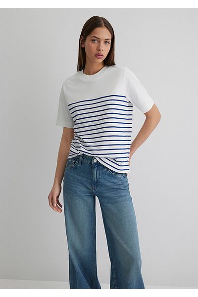 Mavi Tricou albastru imprimat Regular Fit 1613513 -70758