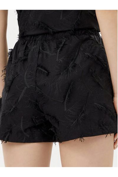 Silvian Heach Pantaloni scurți din material pentru femei GPP25334SH negri