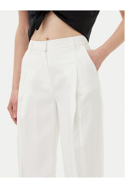 Silvian Heach Pantaloni din material textil pentru femei GPP25374PA albi