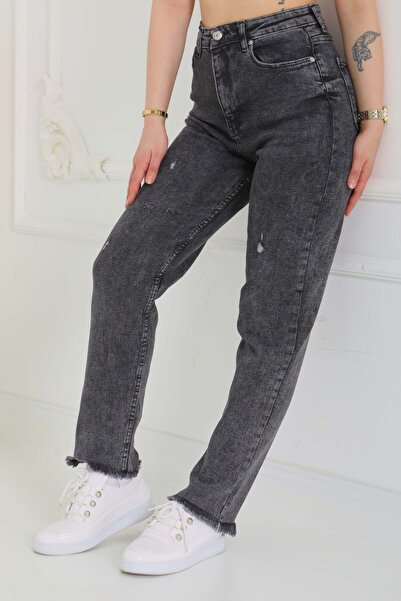 TOFİSA Püsküllü Kot Pantolon Antrasit - 26856