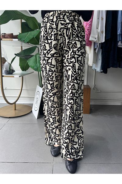 Cloche Navi̇s Patterned Pantalon
