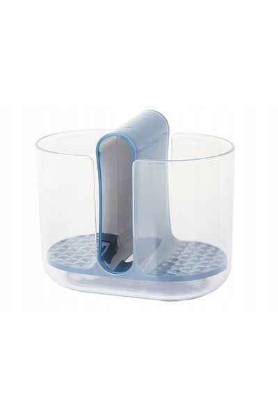 zola Organizator bucatarie universal, 2 compartimente, tava detasabila, 16x10x13 cm, albastru