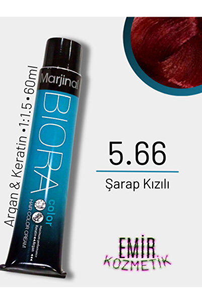 Marjinal Biora Saç Boyası - 5.66 Şarap Kızılı