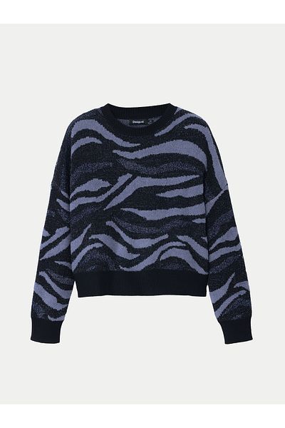 Desigual Pulover de damă 24WWJF20 negru