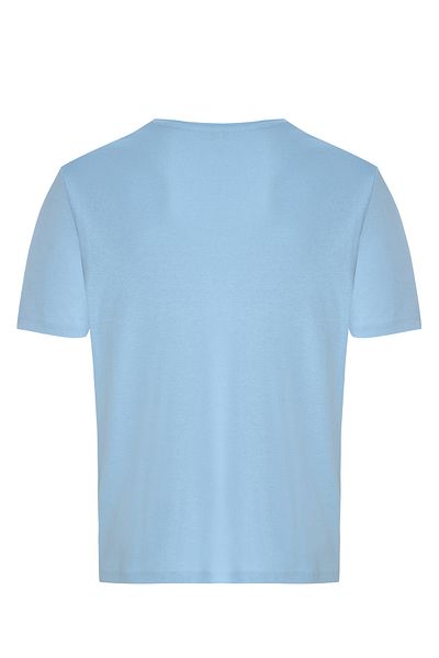 DOSXX Safe O-Neck T-Shirt 100% Cotton Ribbed Short Sleeve Men's Tshirt
