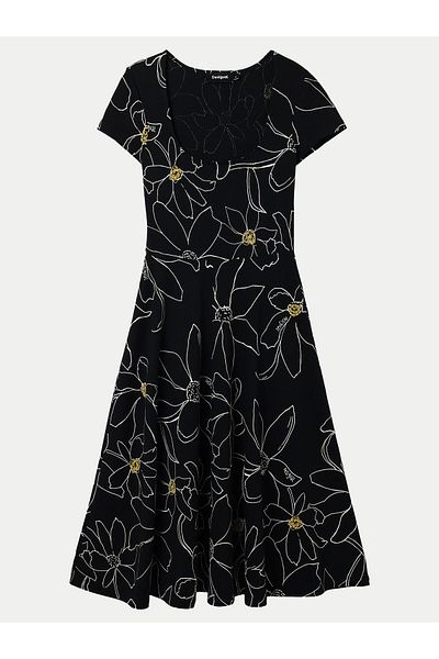 Desigual Women Summer Dress 24SWVK55 Black