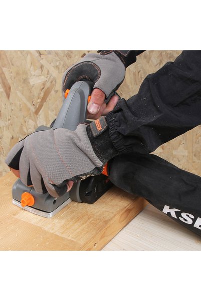 kseibi Electric Planer 710W, V-groove in Aluminum Base,16500 Rpm, Dual-Handle Design