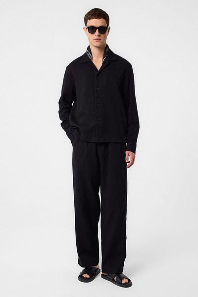 Antioch Black Textured Men's Shirt