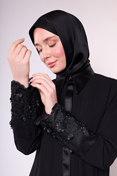 HARİKA WEAR Siyah yüksek kaliteli sade abaya