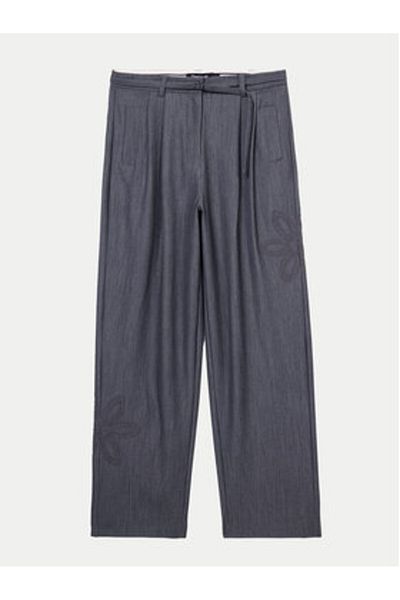 Desigual Women's Fabric Trousers 24WWPW20 Gray