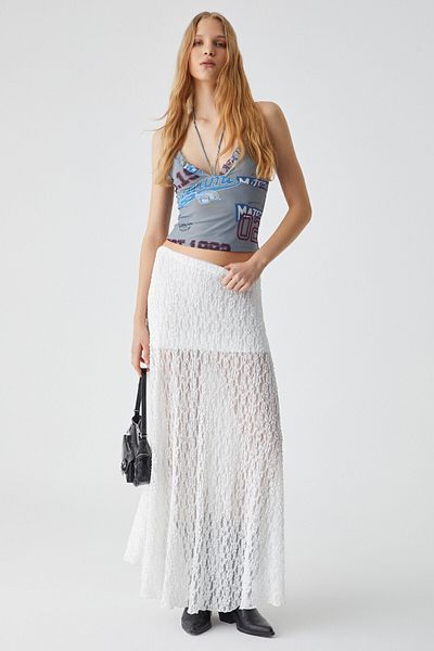 GRIMELANGE Mounly Women's Regular Printed Hanging Neck Gray Bustier