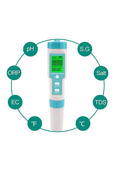 OEM Professional 7-in-1 Water Quality Tester (PH/TDS/EC/ORP/S.G/Salinity/Temperature)