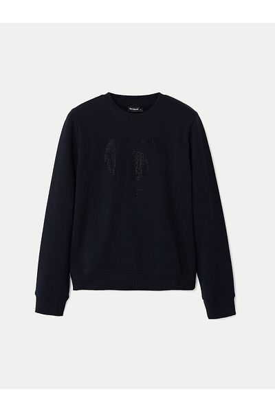 Desigual Women's Sweatshirt 24WWSK08 Black