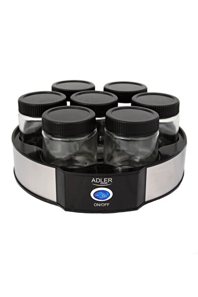 adler Adler AD4476 yogurt maker, 7 jar compartments, Black/Silver