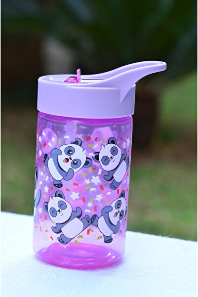 Peaceful Bpa Free 430 Cc Sevimli Panda Desenli Katlanabilir Pipetli Suluk Ve Matara 3 Al 2 Öde
