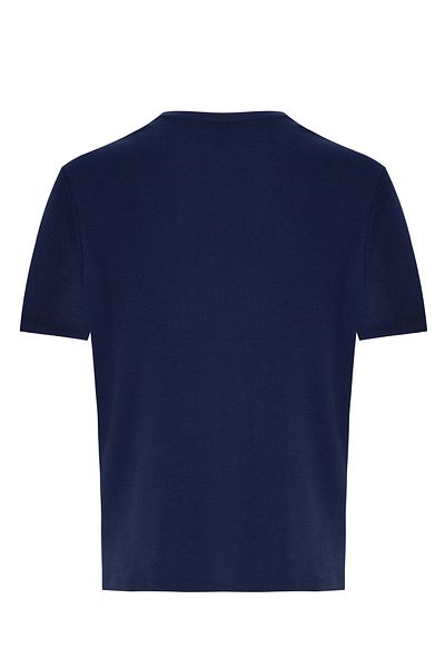 DOSXX Safe O-Neck T-Shirt 100% Cotton Ribbed Short Sleeve Men's Tshirt