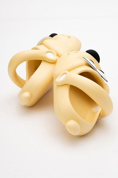 stilfest Daily Cute Dog Figured Beach Slippers Yellow Slippers