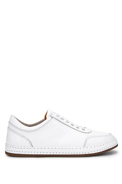 Tamer Tanca Men's Genuine Leather White Sneakers & Sports Shoes