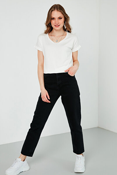 Lela V Yaka Relaxed Fit Yırtmaç Detaylı 2'li Paket Bluz BLUZ 5862000S2