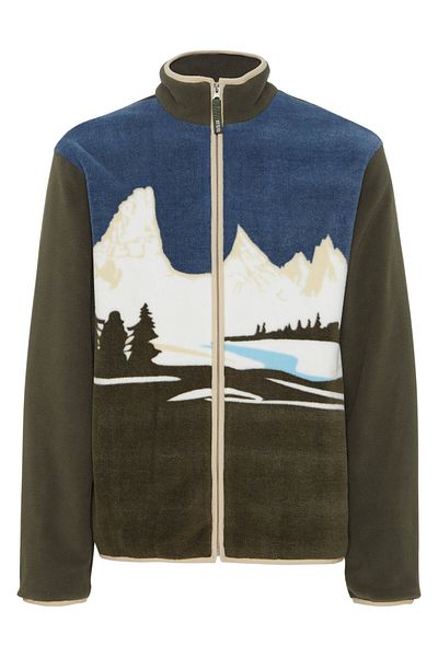 Solid Fleece pentru bărbați 21108084 Verde