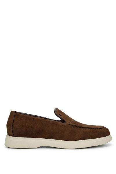 Tamer Tanca Men's Genuine Leather Brown Nubuck Loafers