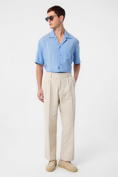 Antioch Stone High Waist Cotton Men's Trousers