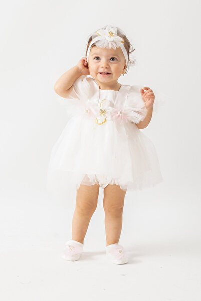 Petite Ponpon Baby فستان بومبوم للأطفال حديثي الولادة هدية فاخرة