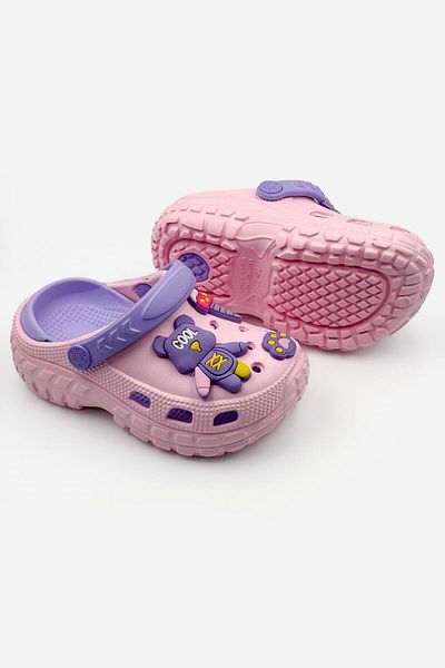 İncim Pink Teddy Bear Comfortable Sole Beach Pool Seaside Nursery Daily Unisex Children's Slippers & Sandals
