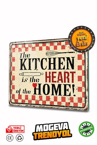 Devr-i Alem Antibacterial Glass Cutting Board Cutting Table Oval Edge 20X30 cm