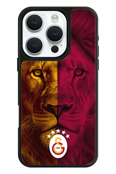 Galatasaray iPhone 16 Pro Uyumlu Galatasaray 5 Yıldız Parçalı Aslan Lisanslı ...